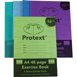 Protext Exercise Book A4 24mm Dotted Thirds 48 Page-Fish