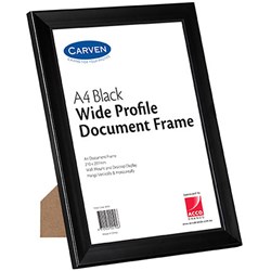 Carven Document Frame Wide Profile A4 Black
