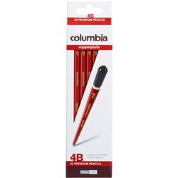 Columbia Copperplate Pencil Hexagon 4B Pack Of 20