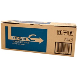 Kyocera TK584C Toner Cartridge Cyan