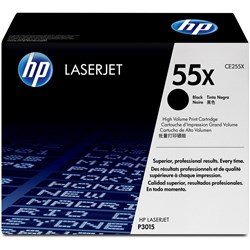 HP CE255X 55X Toner Cartridge High Yield Black