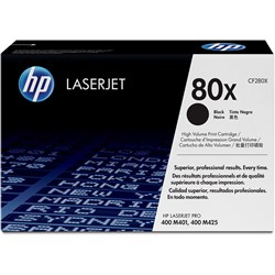 HP CF280X 80X Toner Cartridge High Yield Black