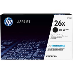 HP CF226X 26X Toner Cartridge High Yield Black