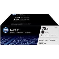 HP CE278AD 78A Toner Cartridge Twin Pack Black