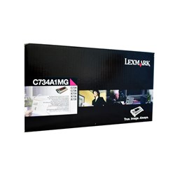 LEXMARK TONER CARTRIDGE C734A1M Magenta