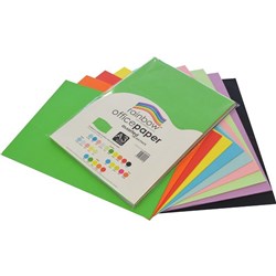 Rainbow Office Copy Paper A3 75gsm Standard Assorted Pack of 100