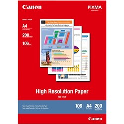 Canon Hr-101N A4 106Gsm High Resolution Paper Pack of 200