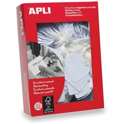 Apli 383 Strung Tickets 7x19mm White Box Of 1000