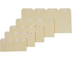Esselte Shipping Tags No 3 48x96mm Buff Box Of 1000