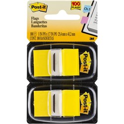 Post-It 680-YW2 Flags Twin Pack 25x43mm Yellow Pack of 2