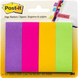 Post-It 671-4AU Page Markers 22x73mm Jaipur Assorted 50 Sheet Pad Pack of 4