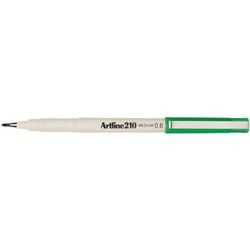 Artline 210 Fineliner Pen 0.6mm Green