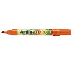 Artline 70 Permanent Marker Bullet 1.5mm Orange Box Of 12