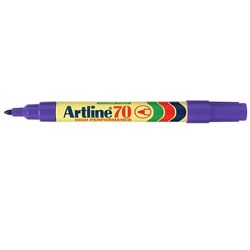 Artline 70 Permanent Marker Bullet 1.5mm Purple Box Of 12