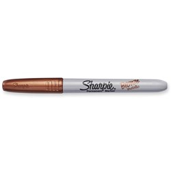 Sharpie Metallic Marker Fine Point 1mm Permanent Bronze