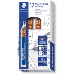 Staedtler Mars Micrograph Lead Mechanical 2H 0.5mm Tube of 12