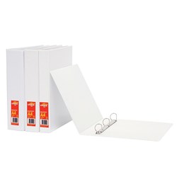 Enviro Insert Binder A4 2D Ring 25mm 100% Recycled White