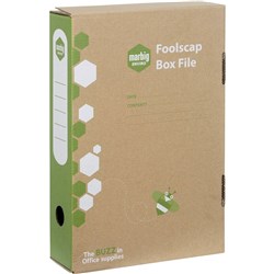 Marbig Box Files Enviro Foolscap 80mm Kraft