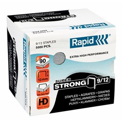 Rapid 9/12 Staples Heavy Duty Super Strong Box Of 5000