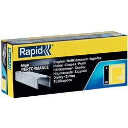 Rapid 13/10 High Performance Staples Fine Wire Galvanised Box Of 5000