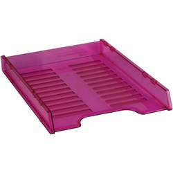 Italplast Slimline Document Tray A4 Multi Fit Pink