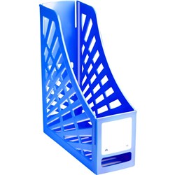 Italplast Magazine Holder File Stand Blueberry