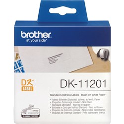 Brother DK-11201 Address Label Standard 29x90mm White Box of 400