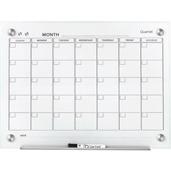 Quartet Infinity Glass Board Calendar 895x635mm White