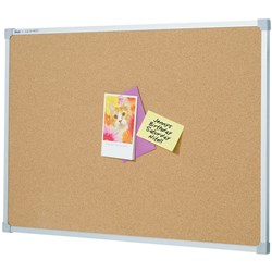 Quartet Penrite Corkboard 900x600mm Aluminium Frame