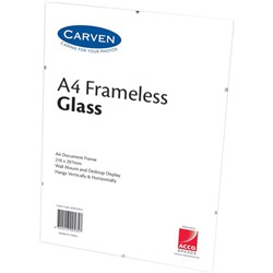 Carven Document Frame A4 Glass Frameless