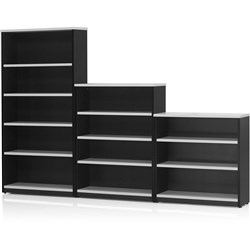 Logan Bookcase 900H x 900W x 315D 2 Shelves White and Ironstone