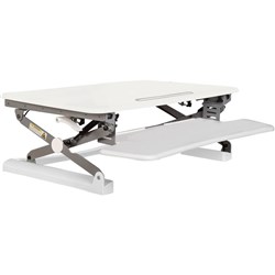 Rapid Desk Riser Height Adjust Sit Stand Unit 890W x 590mmD White