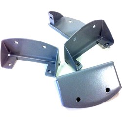 Rapid Desk Divider Screen Bracket To Attach Desk Top To Screen Silver Grey