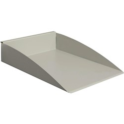 Rapid Desk Screen Accessory Metal Document Tray Silver Grey