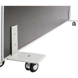 Rapid Desk Divider Screen Feet Only Set of 2 to Allow Screen To Be Freestanding Silver Grey
