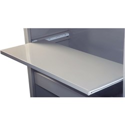Steelco Aisle Saver Pull Out Reference Shelf 1200W Satin Silver