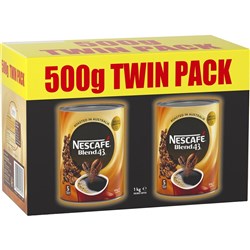 Nescafe Blend 43 Instant Coffee 500gm Pack of 2 Twin Pack