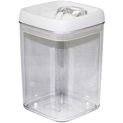 Connoisseur Flip-Tite Canister Square 1.7 Litres Clear