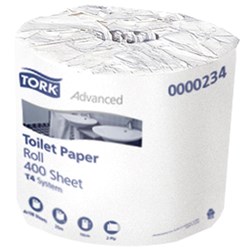 Tork T4 Advanced Toilet Paper Rolls 2ply Carton of 48