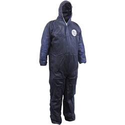 Maxisafe Chemguard Coveralls Disposable SMS Blue Large