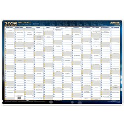 Writeraze Wall Planner 500x700mm Framed Blue