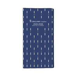 Collins Colplan Planner B6/7 176x88mm Month To View 2 Years Blue