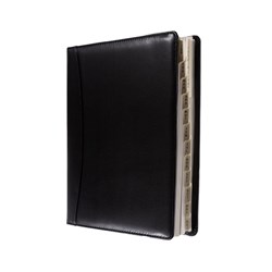 Debden Elite Executive Diary Day To A Page Quarto Black 2025