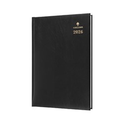Collins Sterling Diary Week To View A4 Black 2025