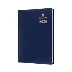 Collins Sterling Diary Day To A Page A5 Blue 2025
