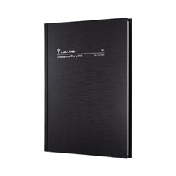 Collins Kingsgrove Diary Day To A Page A5 Black 2025