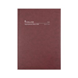 Collins Appointment Diary A4 Day To Page 2026 Early Edition Burgundy