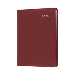 Collins Belmont Pocket Diary Week To View A7 With Pencil Burgundy 2025