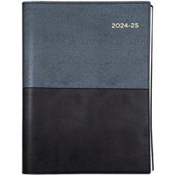 Collins Vanessa Financial Year Diary A4 Day to Page Black 2024/2025