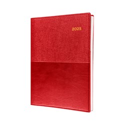 Collins Vanessa Diary A4 Day To Page Red 2025